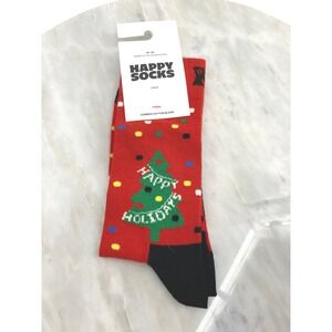 Happy Socks Holiday Christmas Tree Crew Socks Nordstrom Mens 4-7‎ Womens 5.5-9.5